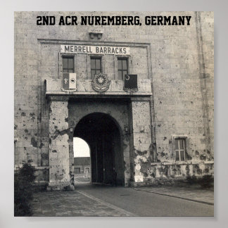 2e ACR-hoofdkwartier Nuremberg, Duitsland Poster