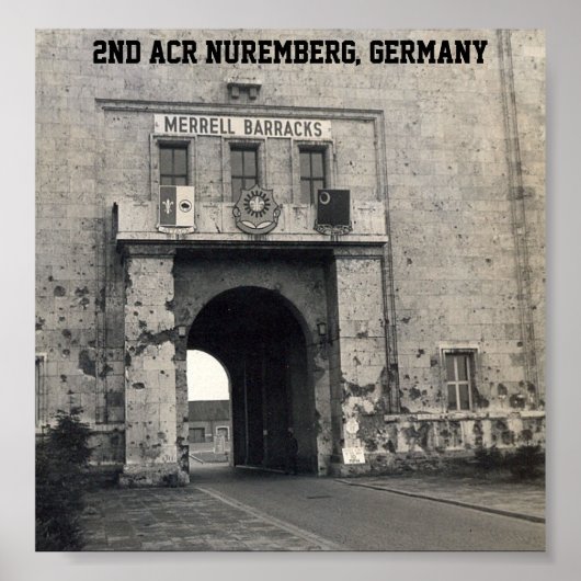 2e ACR-hoofdkwartier Nuremberg, Duitsland Poster (Voorkant)