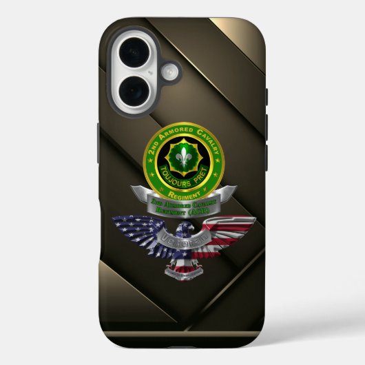 2e ACR Pantsercavalerie Regiment Case-Mate iPhone Case (Achterkant)