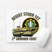 2e ACR-woestijnStorm Vet M1-tank Muismat (Met muis)