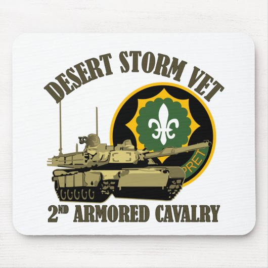 2e ACR-woestijnStorm Vet M1-tank Muismat (Voorkant)