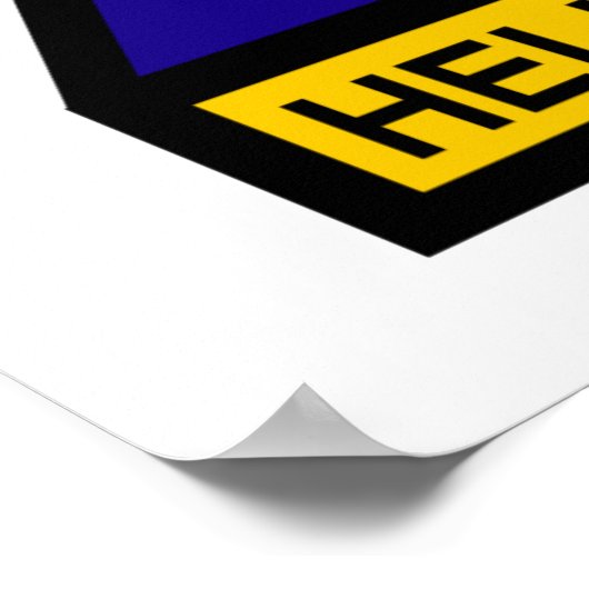 2e AD Class A Schouder-pleister Poster (Hoek)