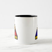 2e AD Class A Schouder-pleister Tweekleurige Koffiemok (Center)