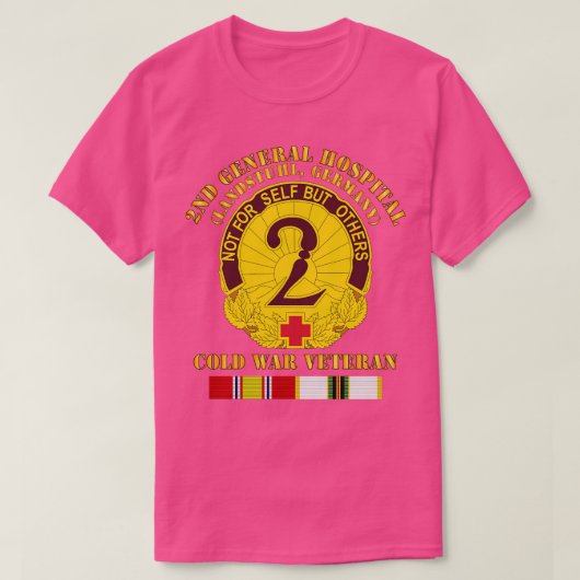 2e Algemeen Ziekenhuis Landstuhl FRG w COLD SVC T-shirt (Design voorkant)