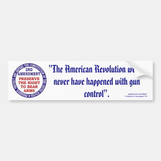 2e amendement_1/60 bumpersticker (Voorkant)