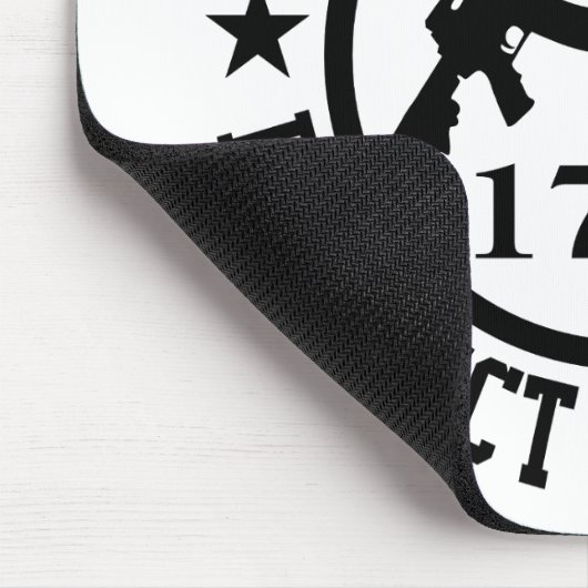 2e amendement AR15 Bescherm uzelf zwart Muismat (Hoek)