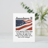 2e amendement briefkaart (Staand voorkant)