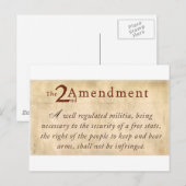 2e amendement  briefkaart (Voorkant / Achterkant)