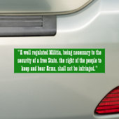 2e amendement bumpersticker (Op auto)