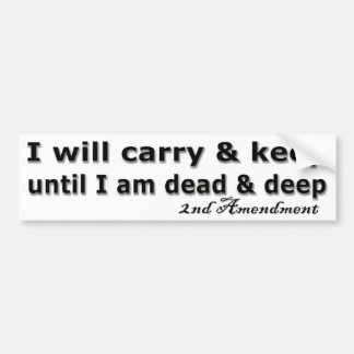 2e amendement bumpersticker