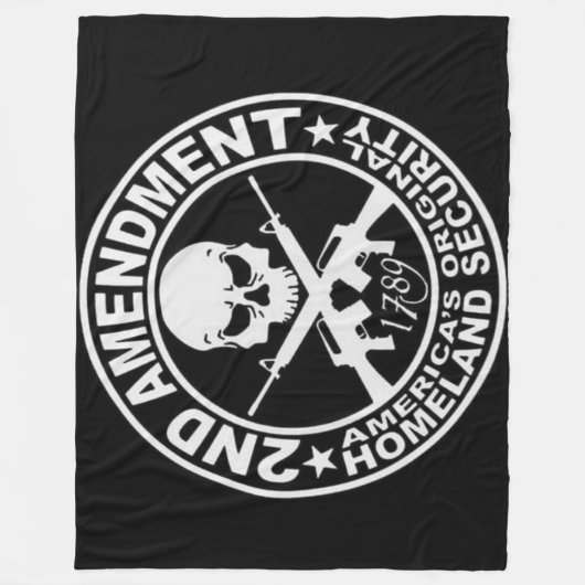 2e AMENDEMENT Fleece Deken (Voorkant)