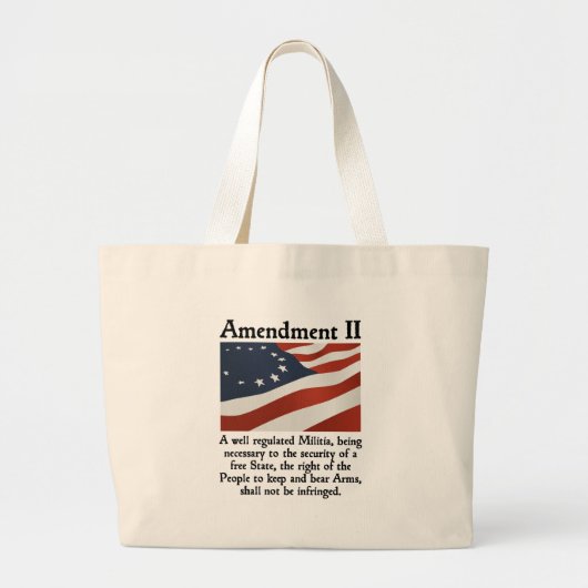 2e amendement grote tote bag (Voorkant)