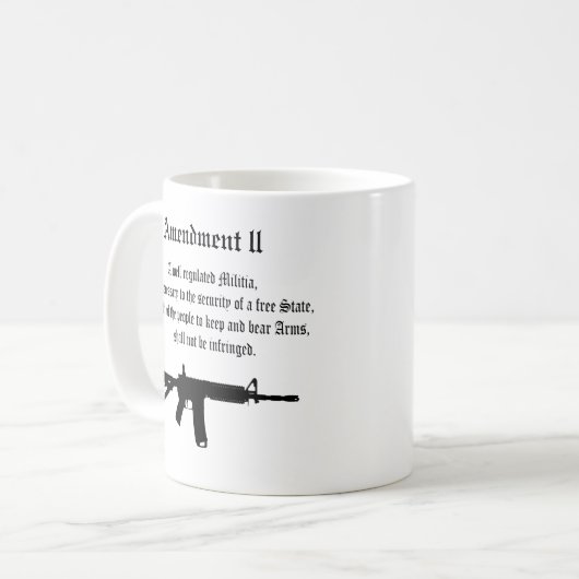 2e amendement koffiemok (Voorkant links)