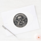 2e amendement Meda Ovale Sticker (Envelop)