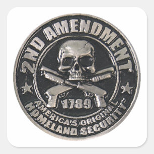 2e amendement Meda Vierkante Sticker