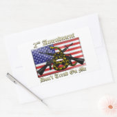 2e amendement rechthoekige sticker (Envelop)