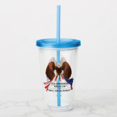 2e amendement Sierkussen Acryl Drinkbeker (Voorkant)