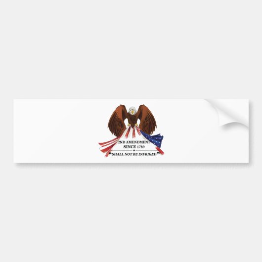 2e amendement Sierkussen Bumpersticker (Voorkant)