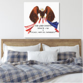 2e amendement Sierkussen Canvas Afdruk (Insitu (Slaapkamer))