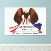 2e amendement Sierkussen Canvas Afdruk (Insitu (Houten vloer))