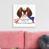 2e amendement Sierkussen Canvas Afdruk (Insitu (Woonkamer))