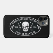 2e amendement Sierkussen Case-Mate iPhone Case (Achterkant (horizontaal))