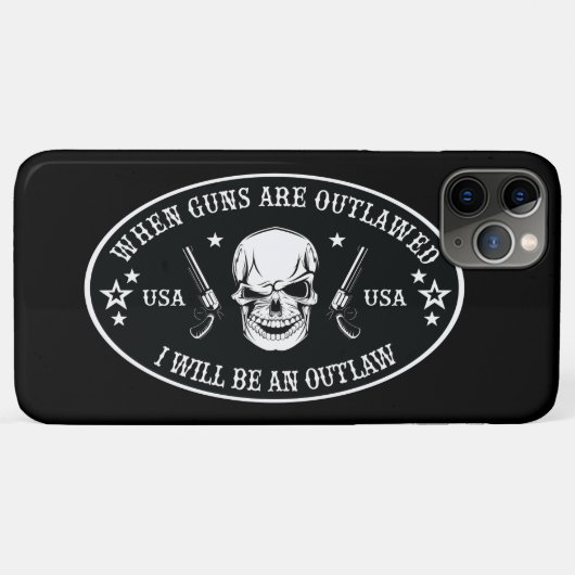 2e amendement Sierkussen Case-Mate iPhone Case (Achterkant (horizontaal))