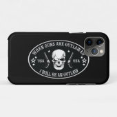 2e amendement Sierkussen Case-Mate iPhone Case (Achterkant (horizontaal))