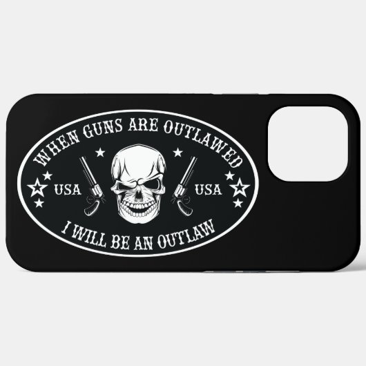 2e amendement Sierkussen Case-Mate iPhone Case (Achterkant (horizontaal))