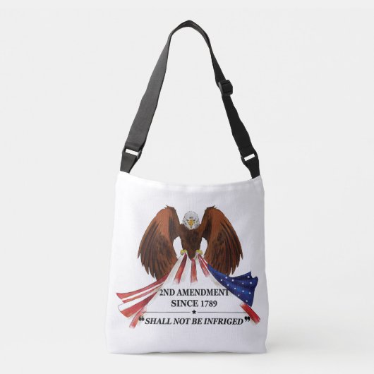 2e amendement Sierkussen Crossbody Tas (Voorkant)