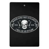 2e amendement Sierkussen Mini Klembord (Achterkant)