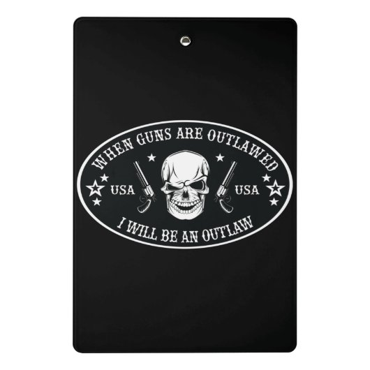 2e amendement Sierkussen Mini Klembord (Achterkant)