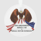 2e amendement Sierkussen Ornament (achterkant)