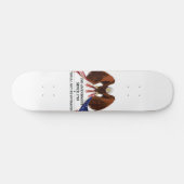 2e amendement Sierkussen Persoonlijk Skateboard (Horizontaal)
