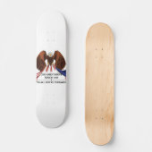 2e amendement Sierkussen Persoonlijk Skateboard (Voorkant)