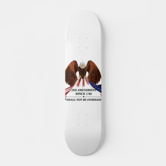 2e amendement Sierkussen Persoonlijk Skateboard (Voorkant)