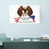 2e amendement Sierkussen Spandoek (Beurs)