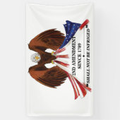 2e amendement Sierkussen Spandoek (Verticaal)