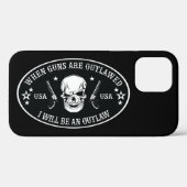 2e amendement  Worpkussen Case-Mate iPhone Case (Achterkant (horizontaal))