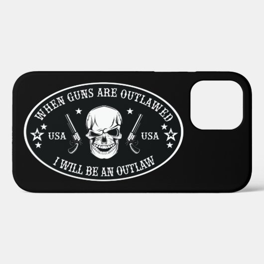 2e amendement  Worpkussen Case-Mate iPhone Case (Achterkant (horizontaal))