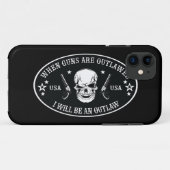 2e amendement Worpkussen Case-Mate iPhone Case (Achterkant (horizontaal))