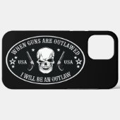 2e amendement  Worpkussen Case-Mate iPhone Case (Achterkant (horizontaal))
