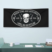 2e amendement Worpkussen Spandoek (Beurs)