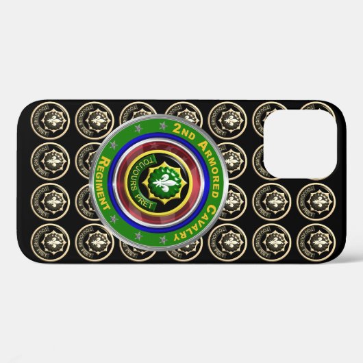 2e Armored Cavalry Regiment Case-Mate iPhone Case (Achterkant (horizontaal))