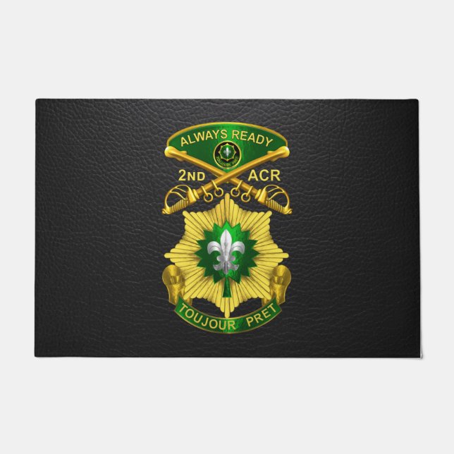 2e Armored Cavalry Regiment Deurmat (Voorkant)