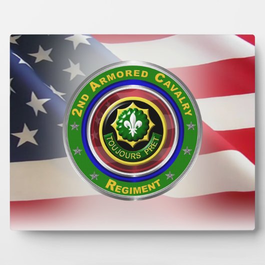 2e Armored Cavalry Regiment Fotoplaat (Voorkant)