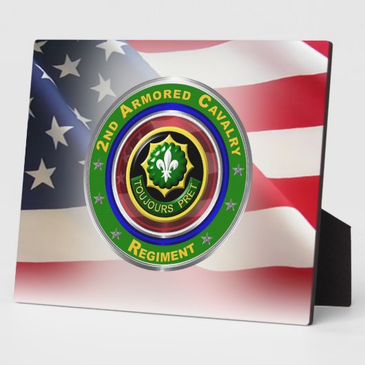 2e Armored Cavalry Regiment Fotoplaat (Zijkant)