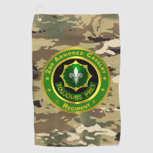 2e Armored Cavalry Regiment Golfhanddoek