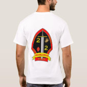 2e Bataljon 2e Mariniers T-shirt (Achterkant)