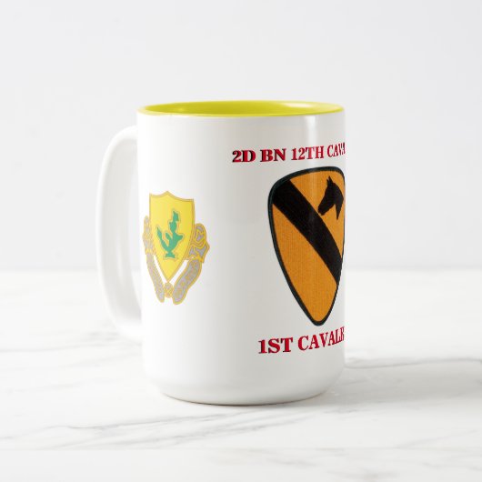 2E BATTALION 12E CAVALRY 1STE CAVALRY MOK (Voorkant links)